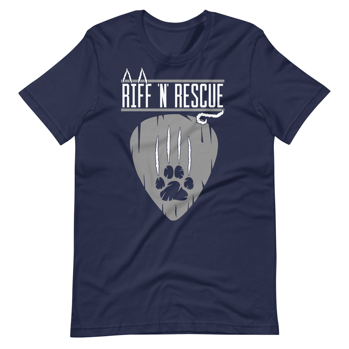 Cat Scratch Logo Grey Unisex T-Shirt