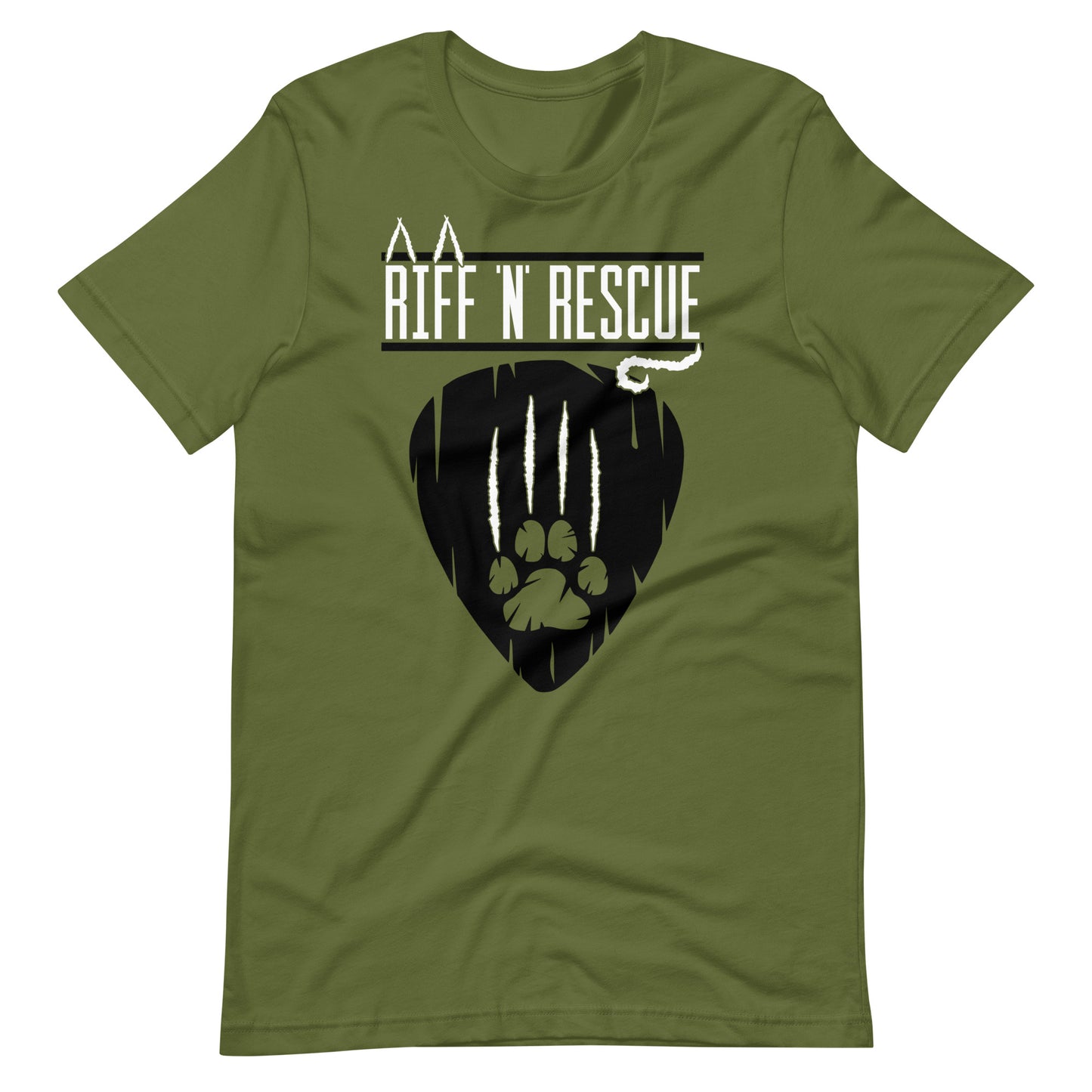 Cat Scratch Logo Black Unisex T-Shirt