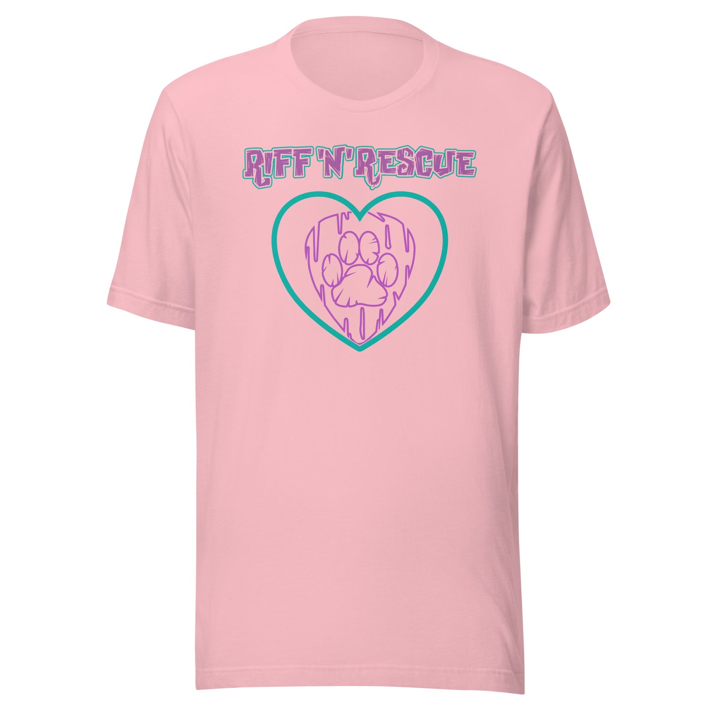 Hearts and Paws Dog Unisex t-shirt