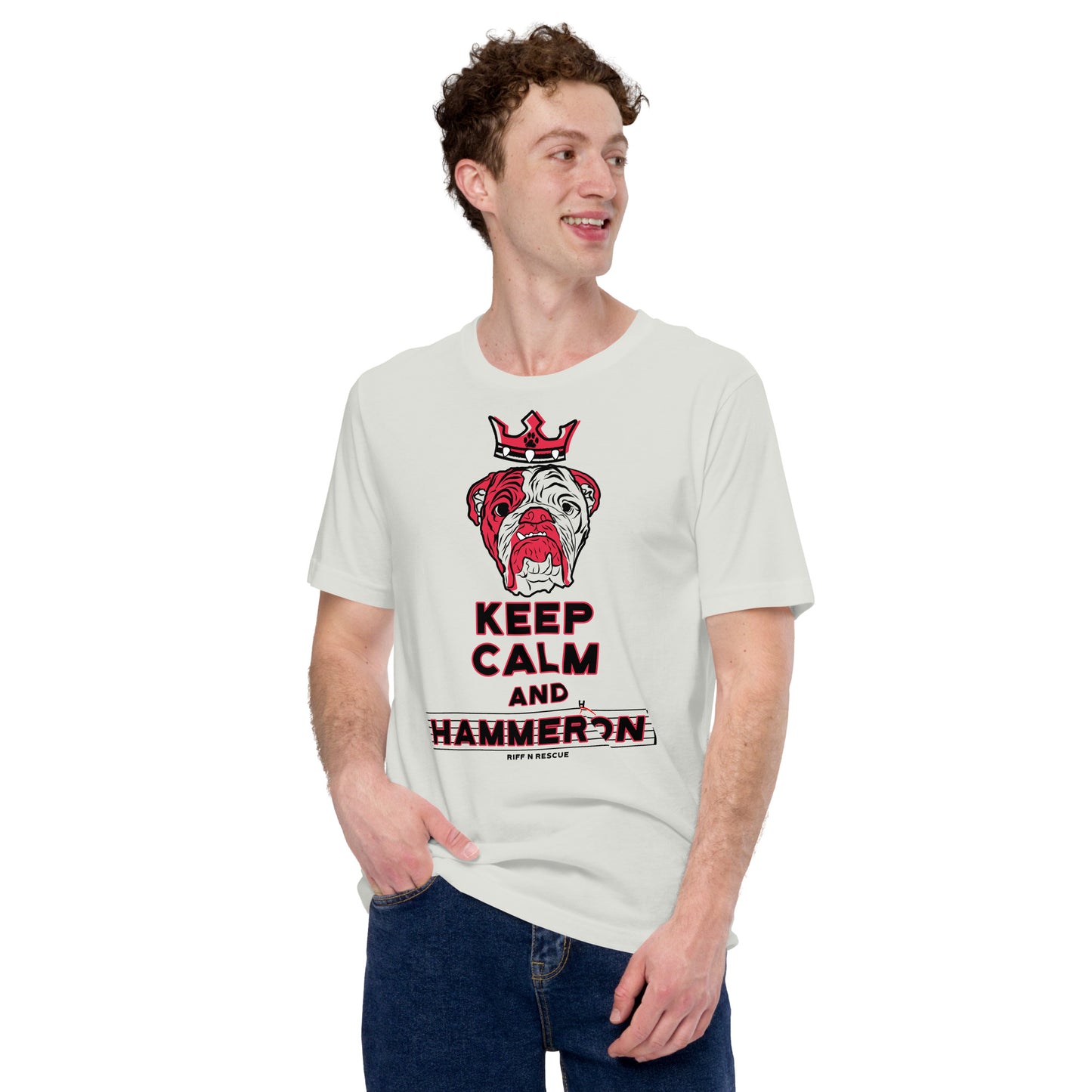 Keep Calm and Hammer On Raglan