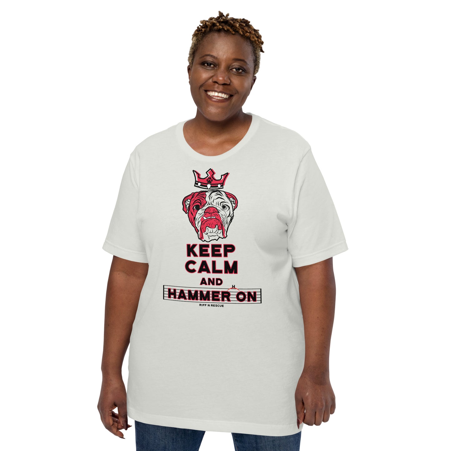 Keep Calm and Hammer On Raglan
