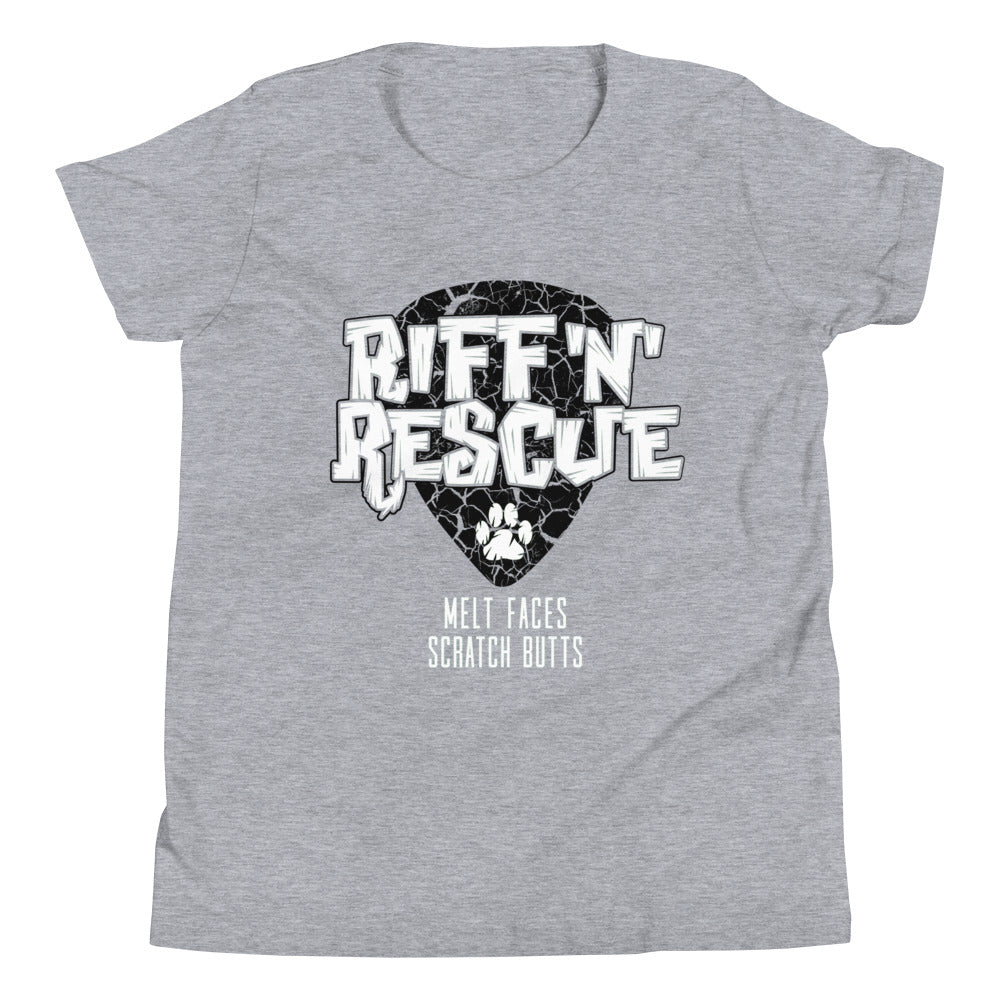 Crackle Black Youth Short Sleeve T-Shirt