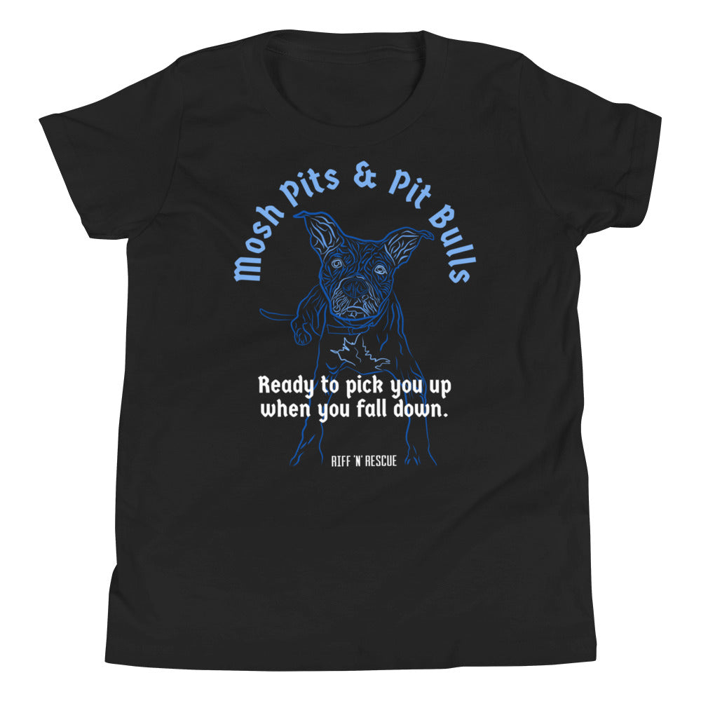 Mosh Pits and Pit Bulls Youth Short Sleeve T-Shirt