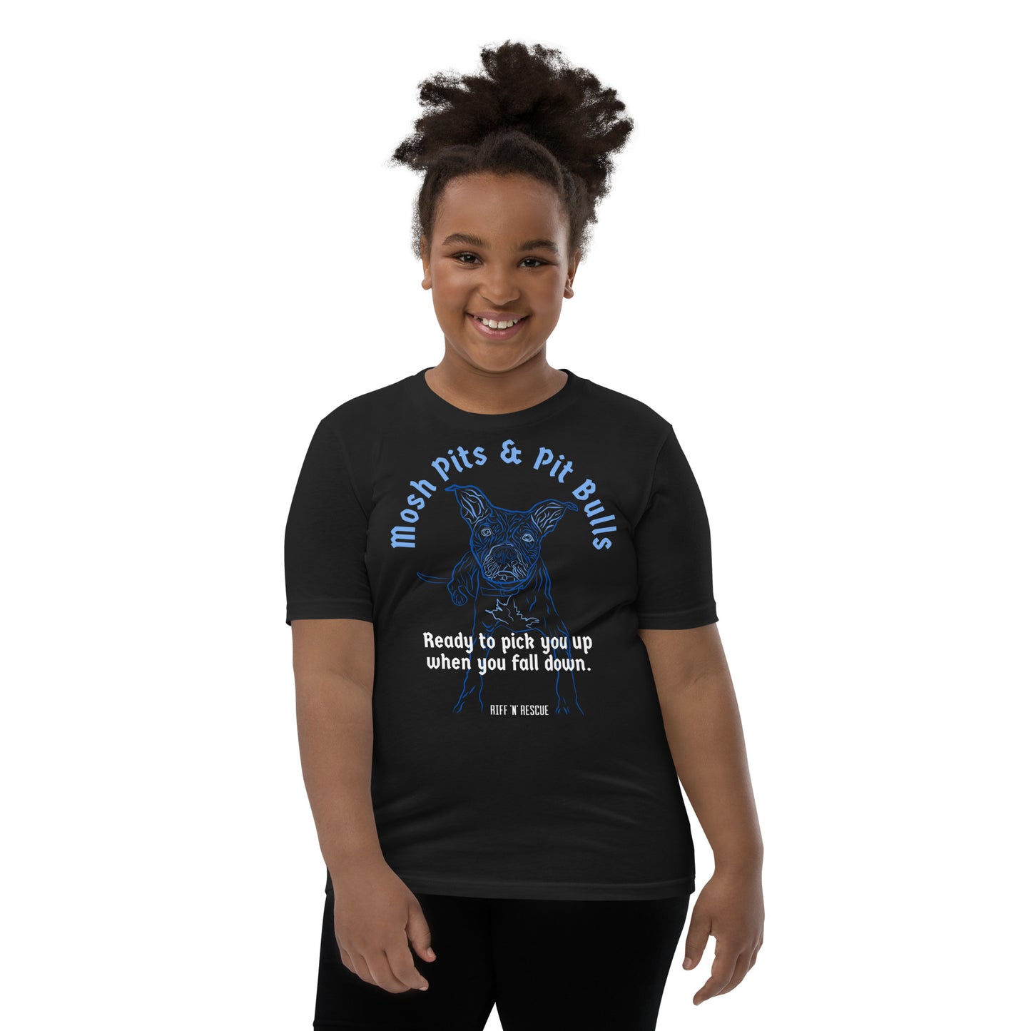 Mosh Pits and Pit Bulls Youth Short Sleeve T-Shirt
