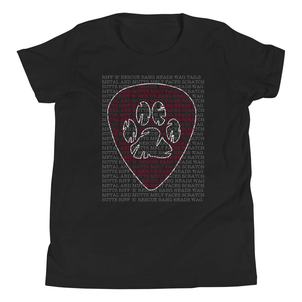 Slogan Red Youth Short Sleeve T-Shirt