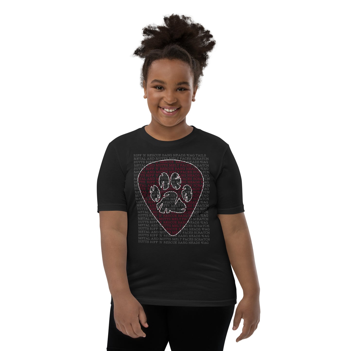 Slogan Red Youth Short Sleeve T-Shirt