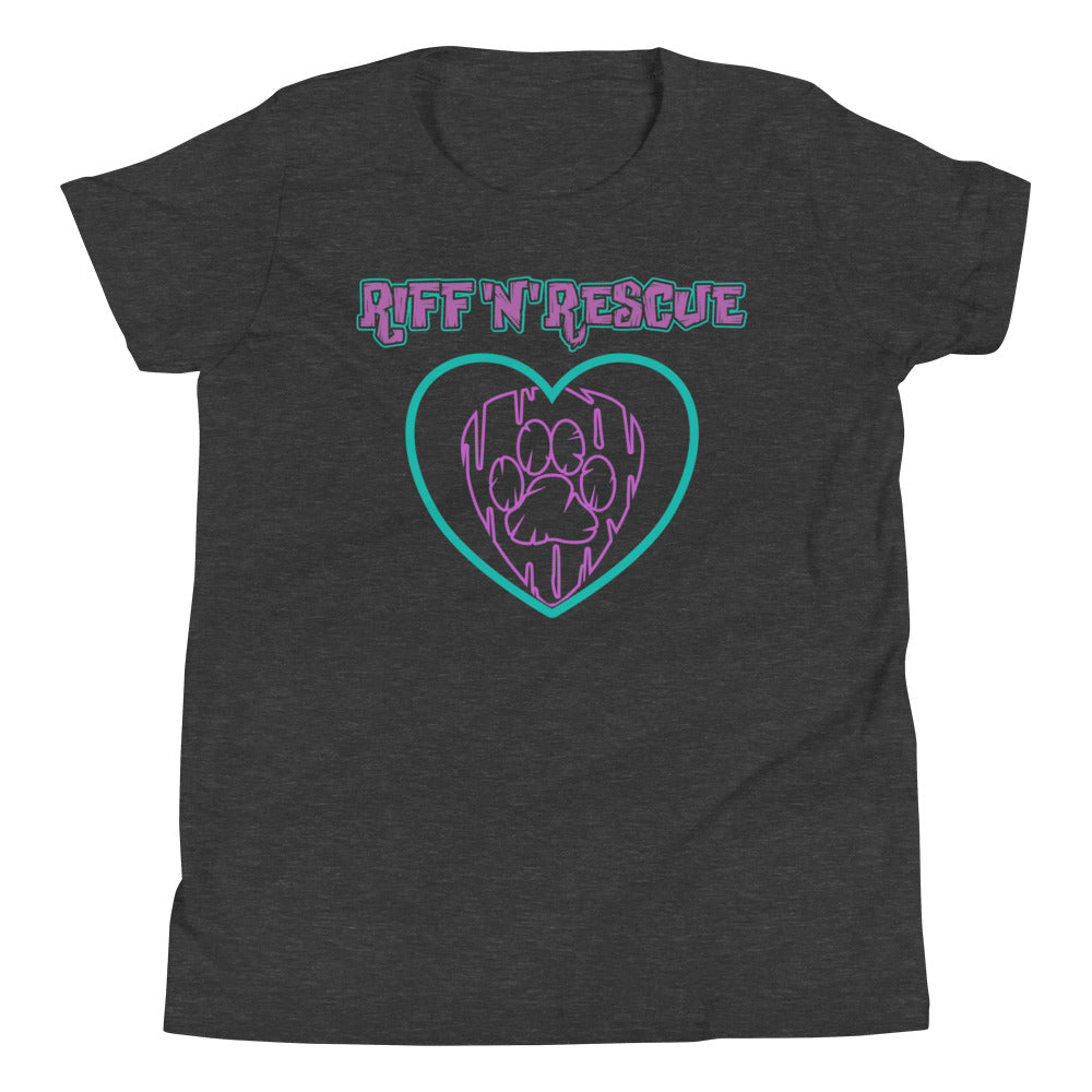 Hearts and Paws Dog Youth Short Sleeve T-Shirt