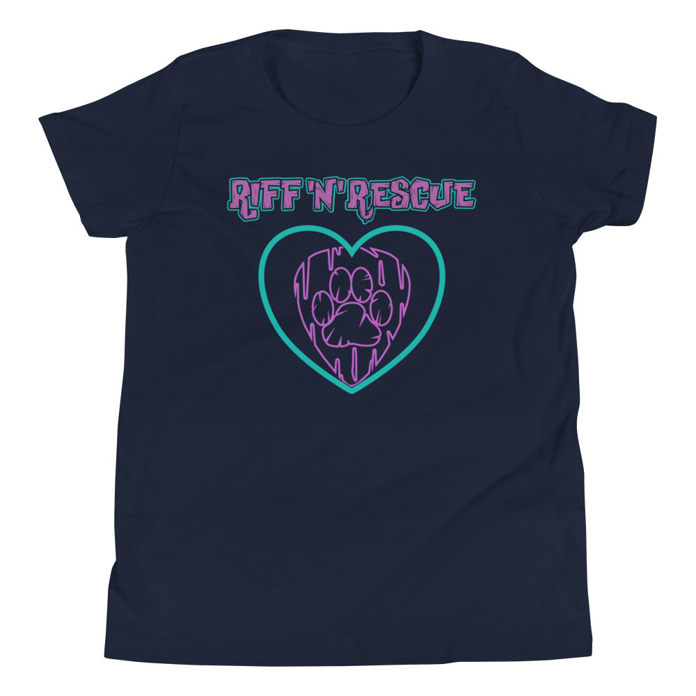 Hearts and Paws Dog Youth Short Sleeve T-Shirt