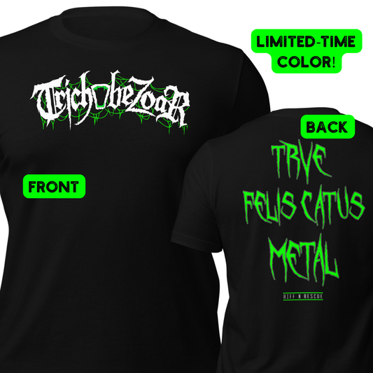 Trichobezoar AKA Hairball Green (Limited)Unisex t-shirt (Front and Back)