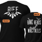 Riff Bat Unisex t-shirt (Front and Back)