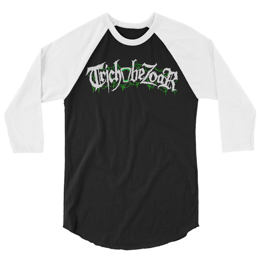 Trichobezoar AKA Hairball Green (Limited Edition Color) 3/4 sleeve raglan shirt