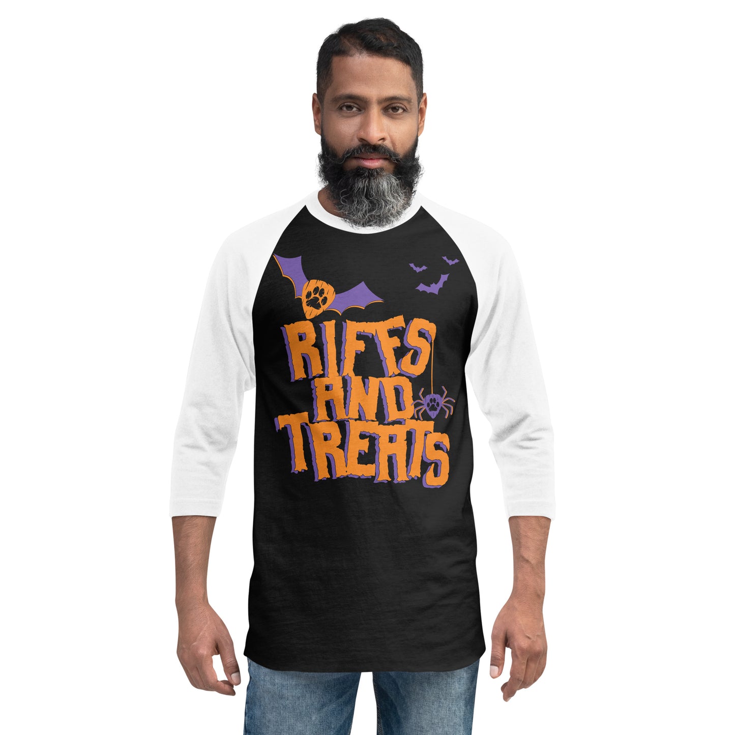 Riffs and Treats 3/4 sleeve raglan shirt