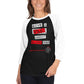 Give A #%&! About Black Dogs 3/4 sleeve raglan shirt