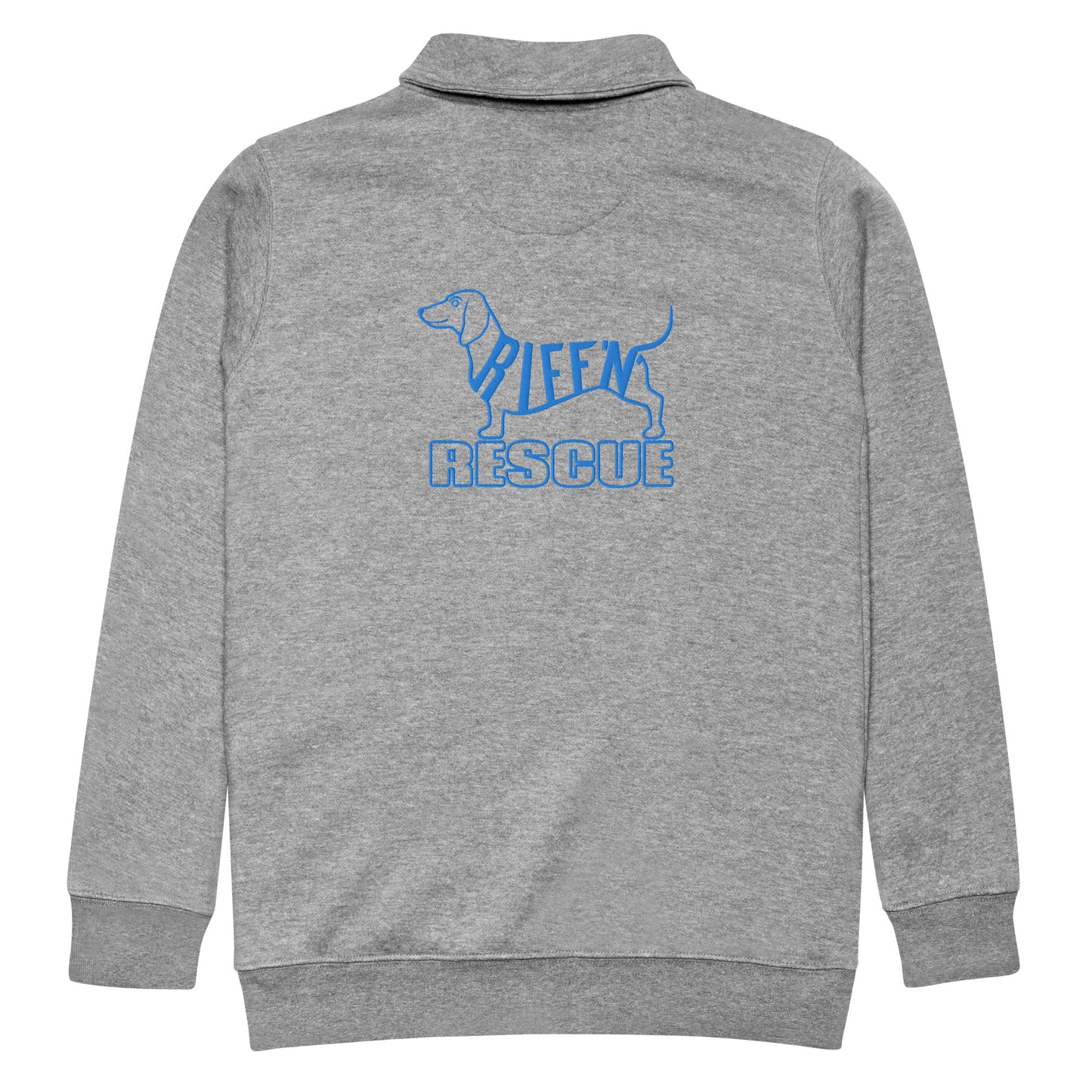 Weiner (guitar) Pick Embroidered 1/4 Zip Pullover (BLUE)