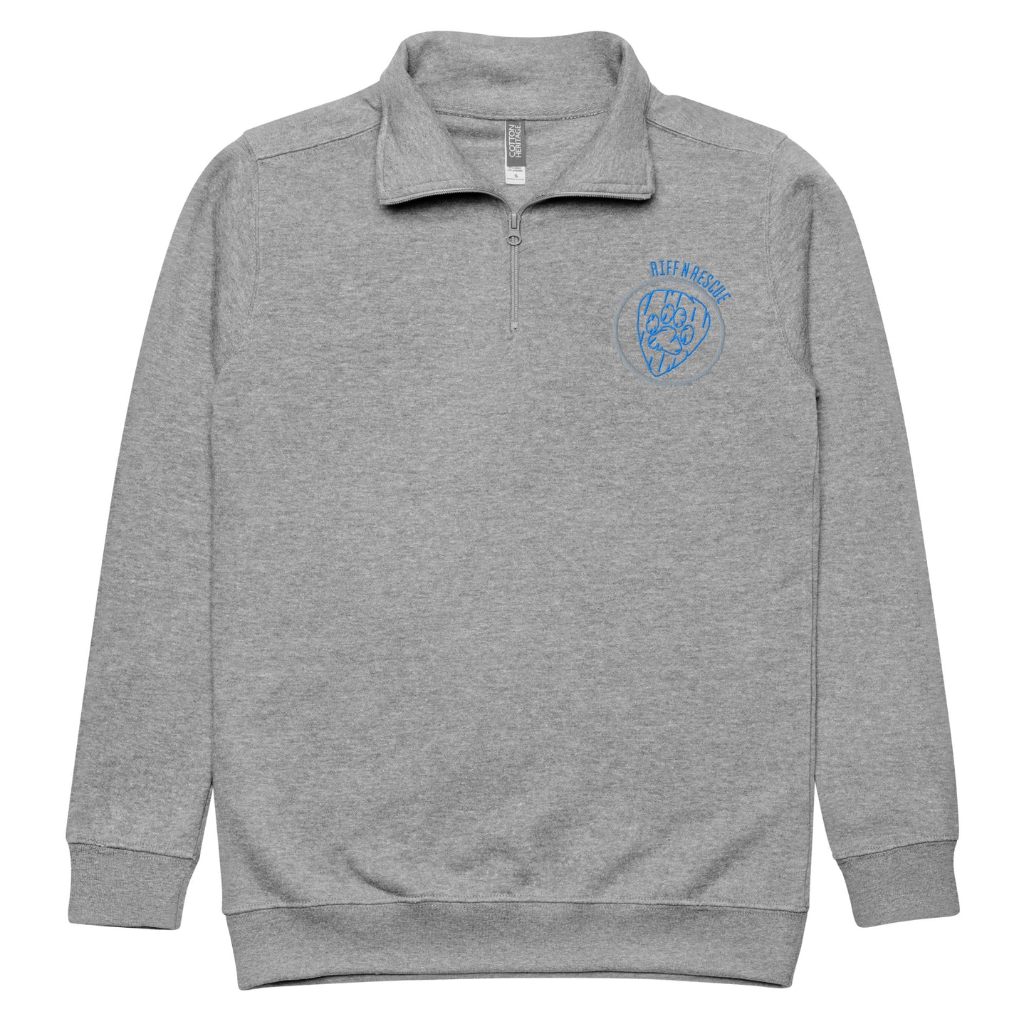 Bang Heads/Wag Tails Embroidered 1/4 Zip pullover (BLUE)