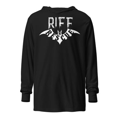 Riff Bat Hooded long-sleeve tee  (Front and Back)