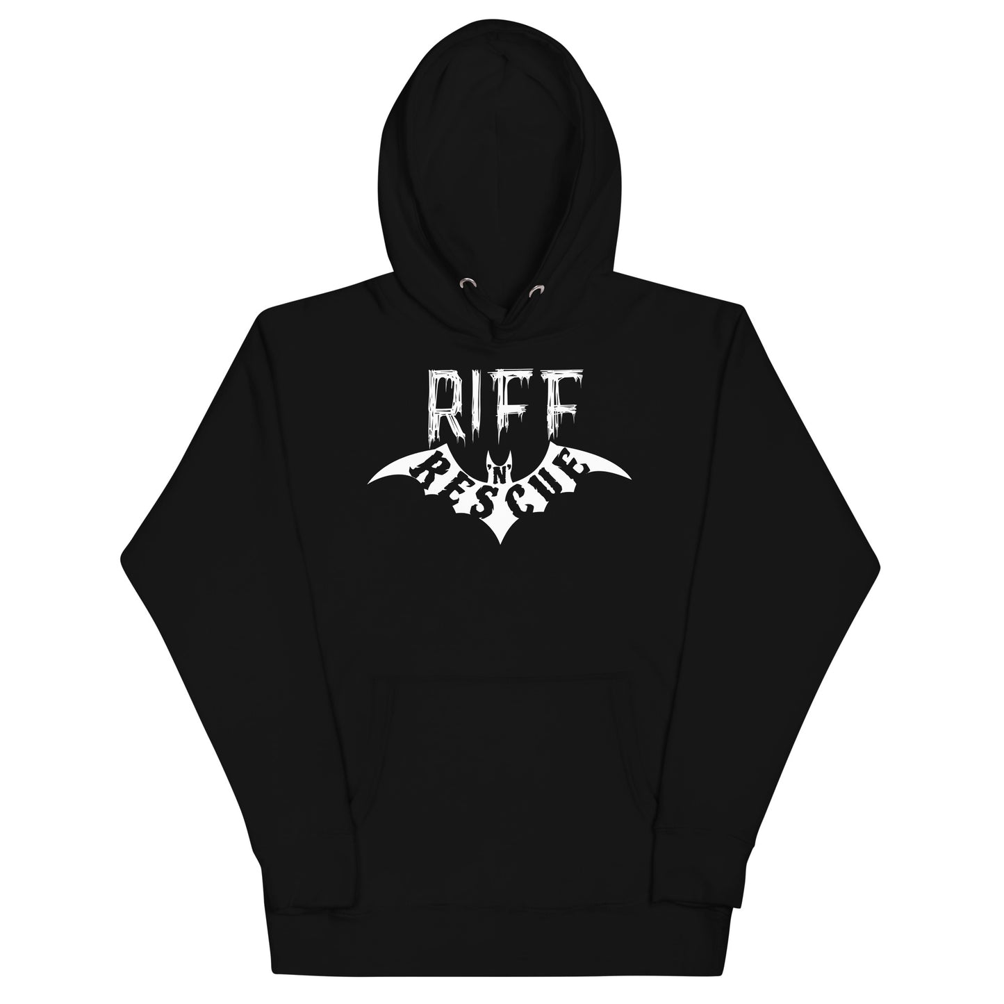 Riff Bat Unisex Hoodie (Front and Back)