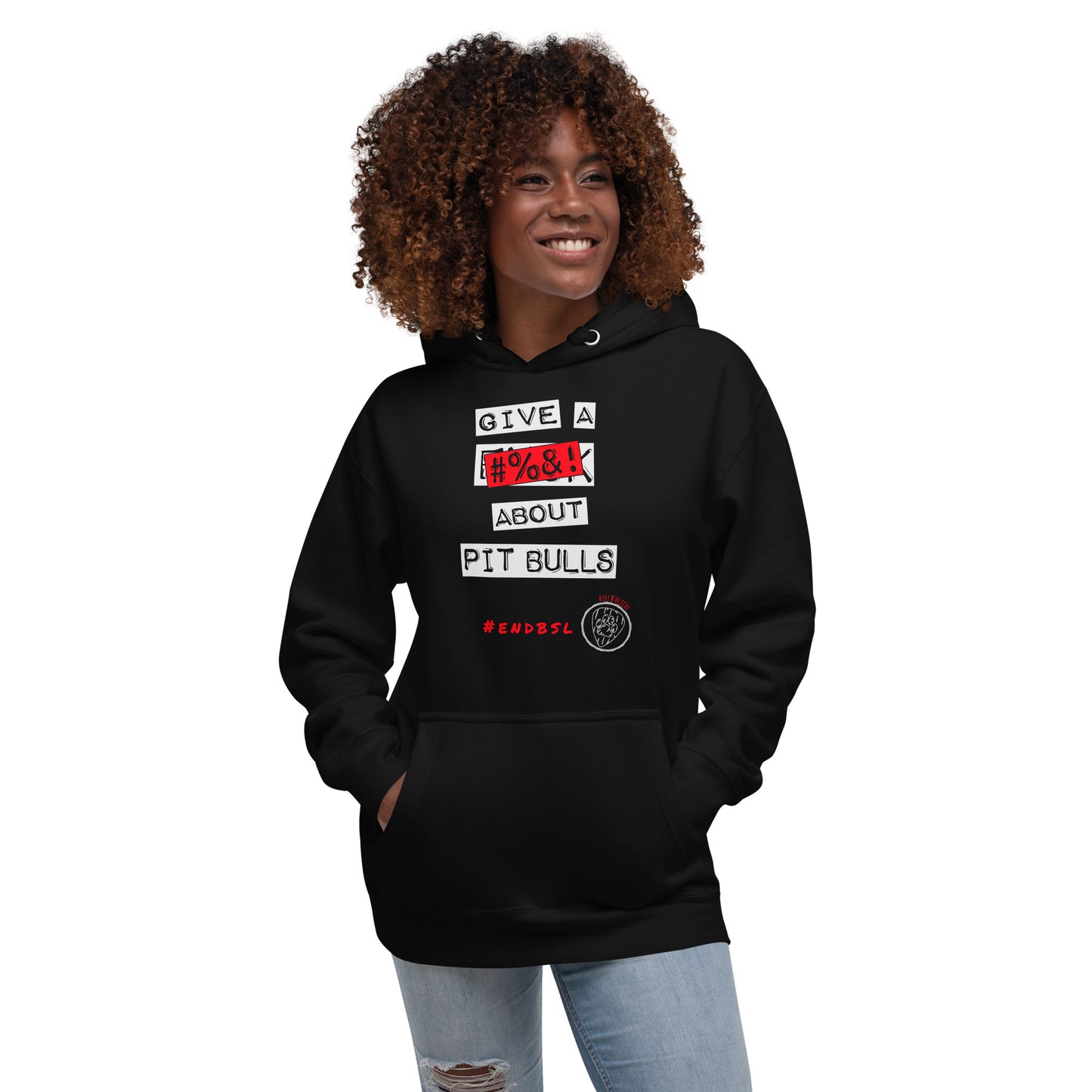 Give A #%&! About Pit Bulls Unisex Hoodie