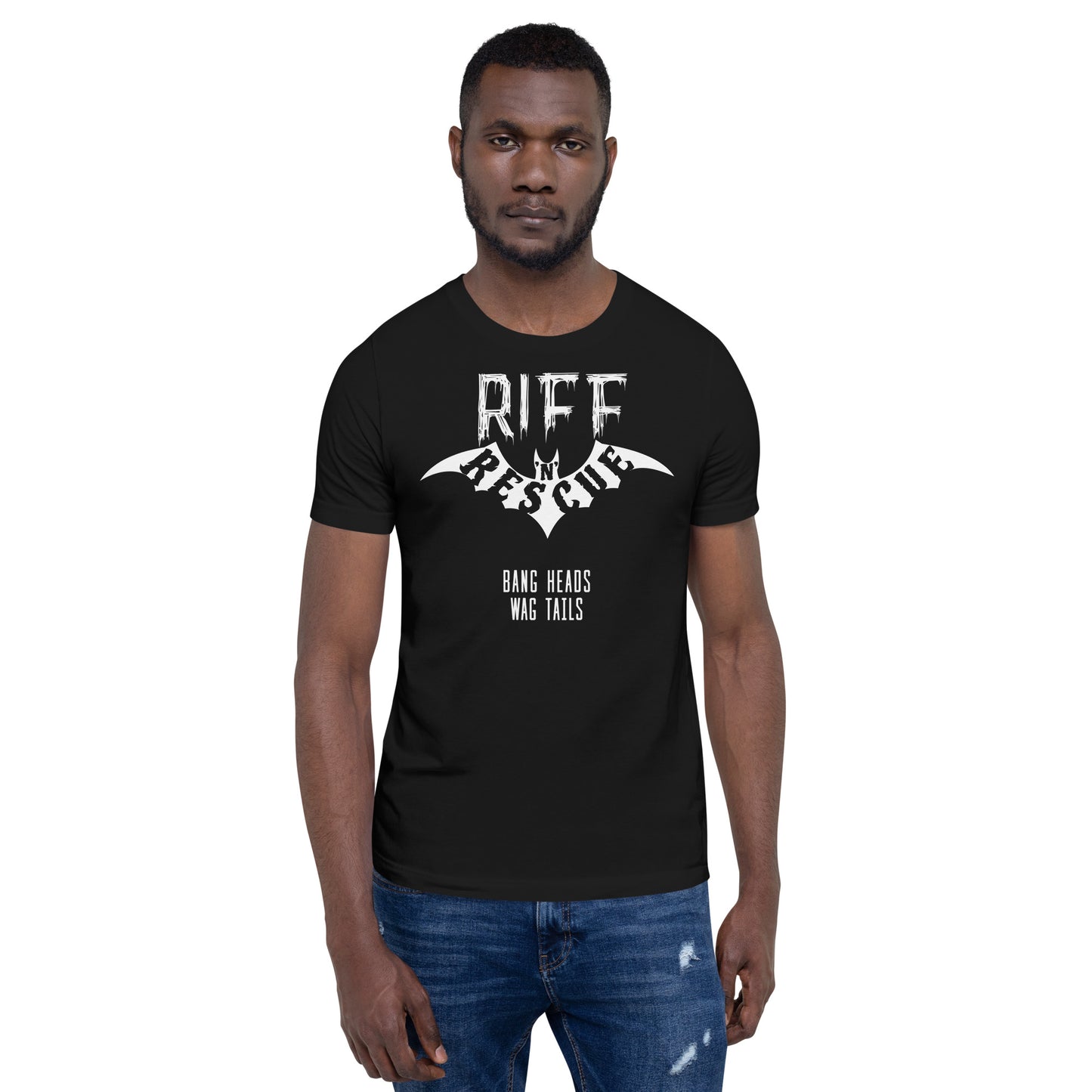 Riff Bat Unisex t-shirt (Front Design Only)