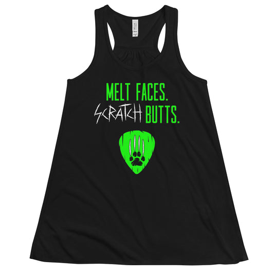 Melt Faces Cat Scratch Racerback