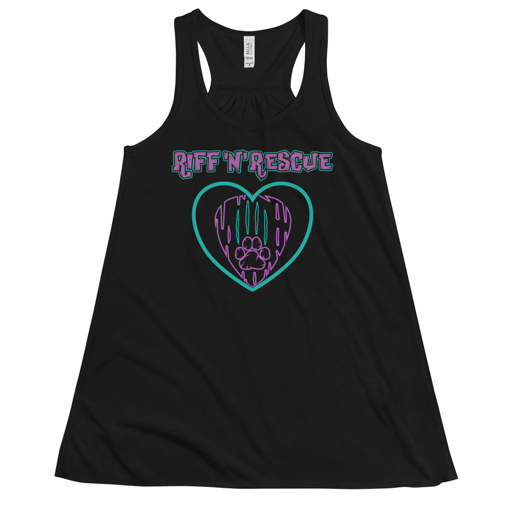 Hearts and Paws Pink Cat Racerback