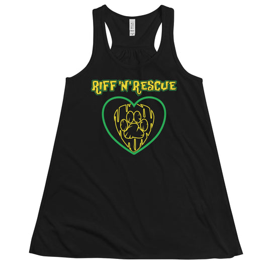Hearts and Paws Yellow Racerback