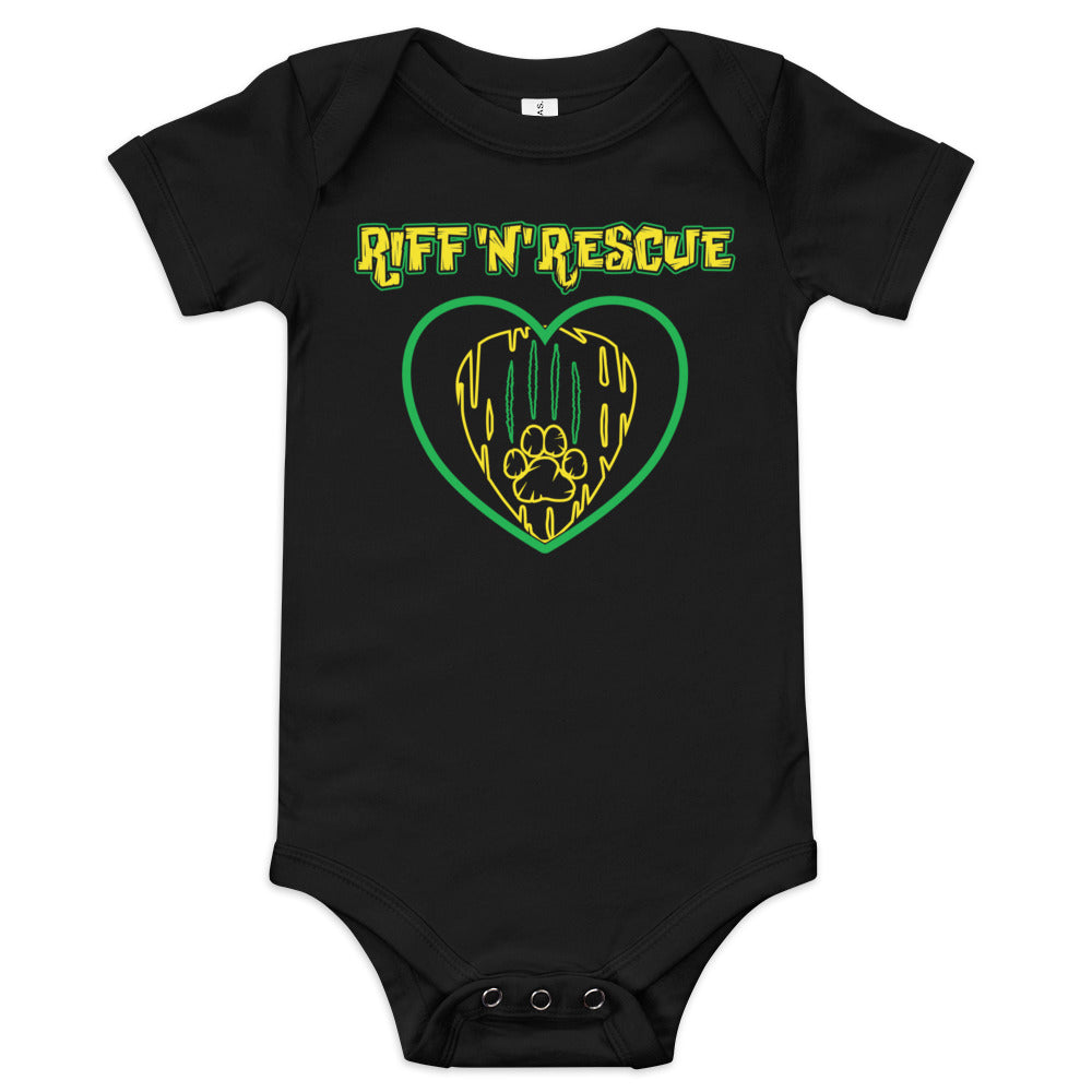 Hearts and Paws Green Cat Onesie