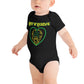 Hearts and Paws Green Cat Onesie