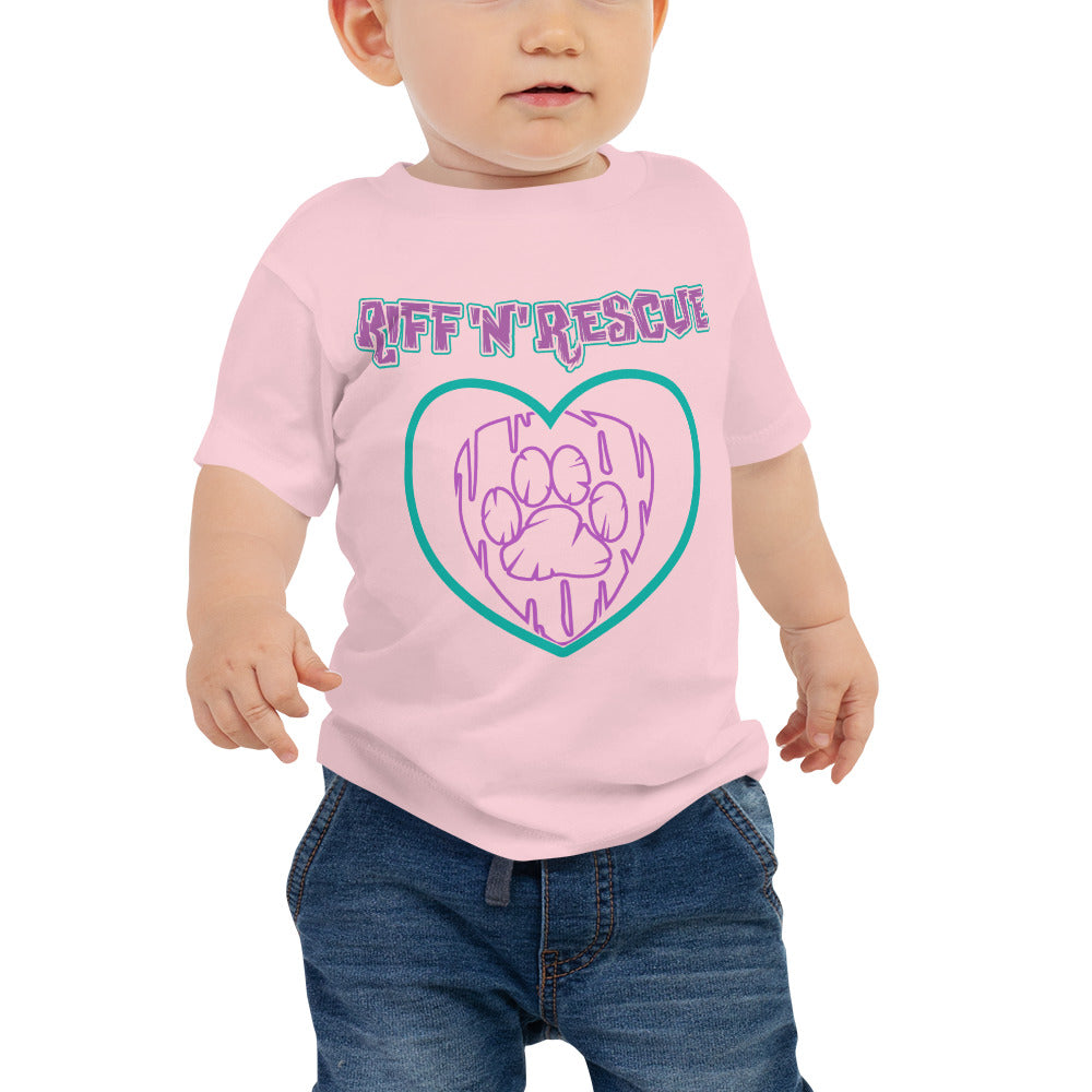 Hearts and Paws Dog Baby Short Sleeve Tee