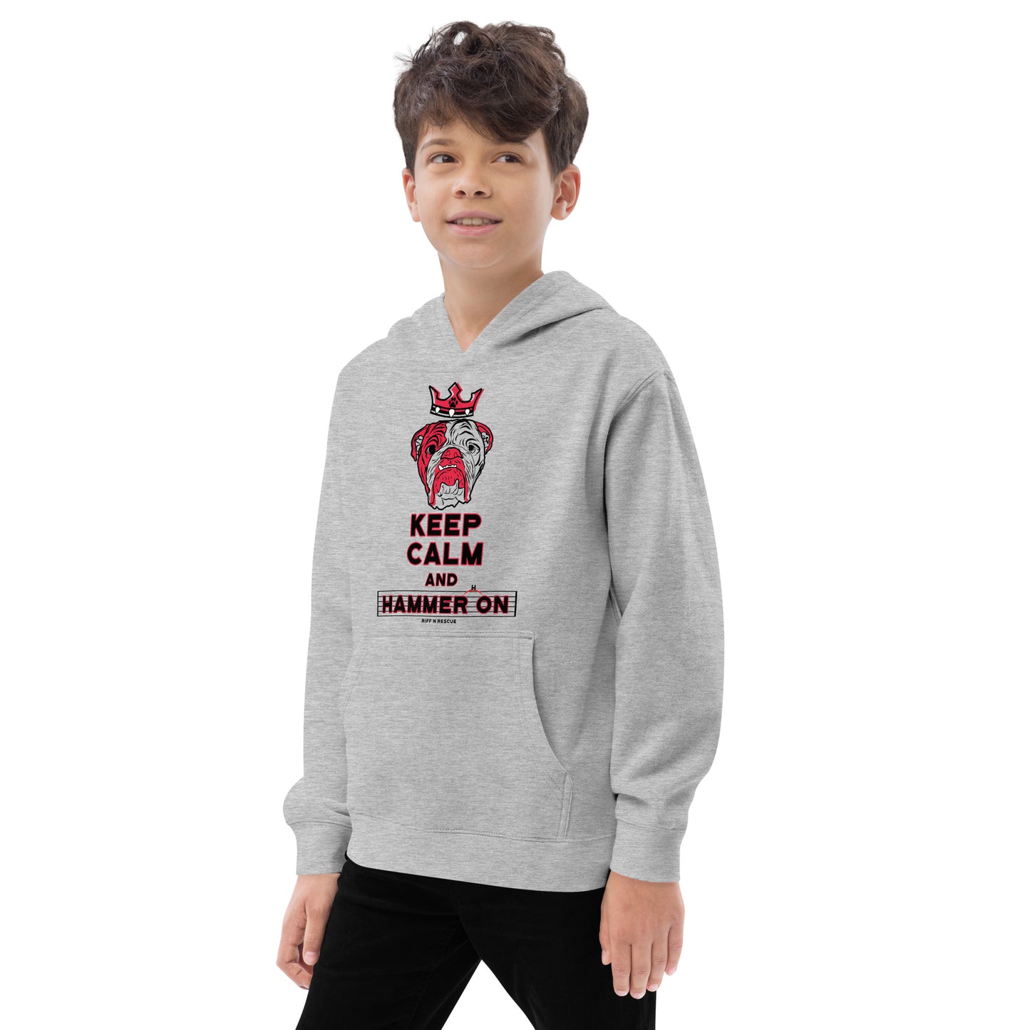 Keep Calm and Hammer On Kids fleece hoodie