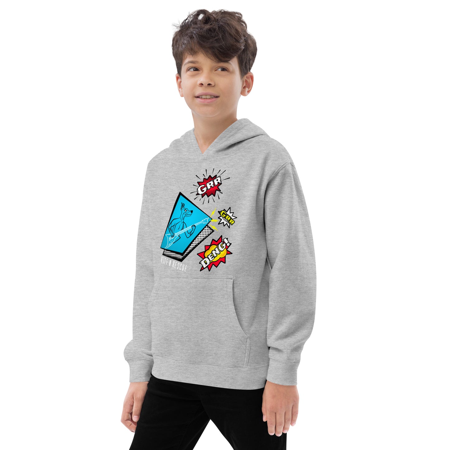 Grr Grr Deng  Kids fleece hoodie