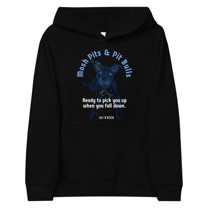 Mosh Pits and Pit Bulls Kids fleece hoodie