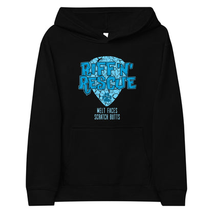 Crackle Blue Kids fleece hoodie