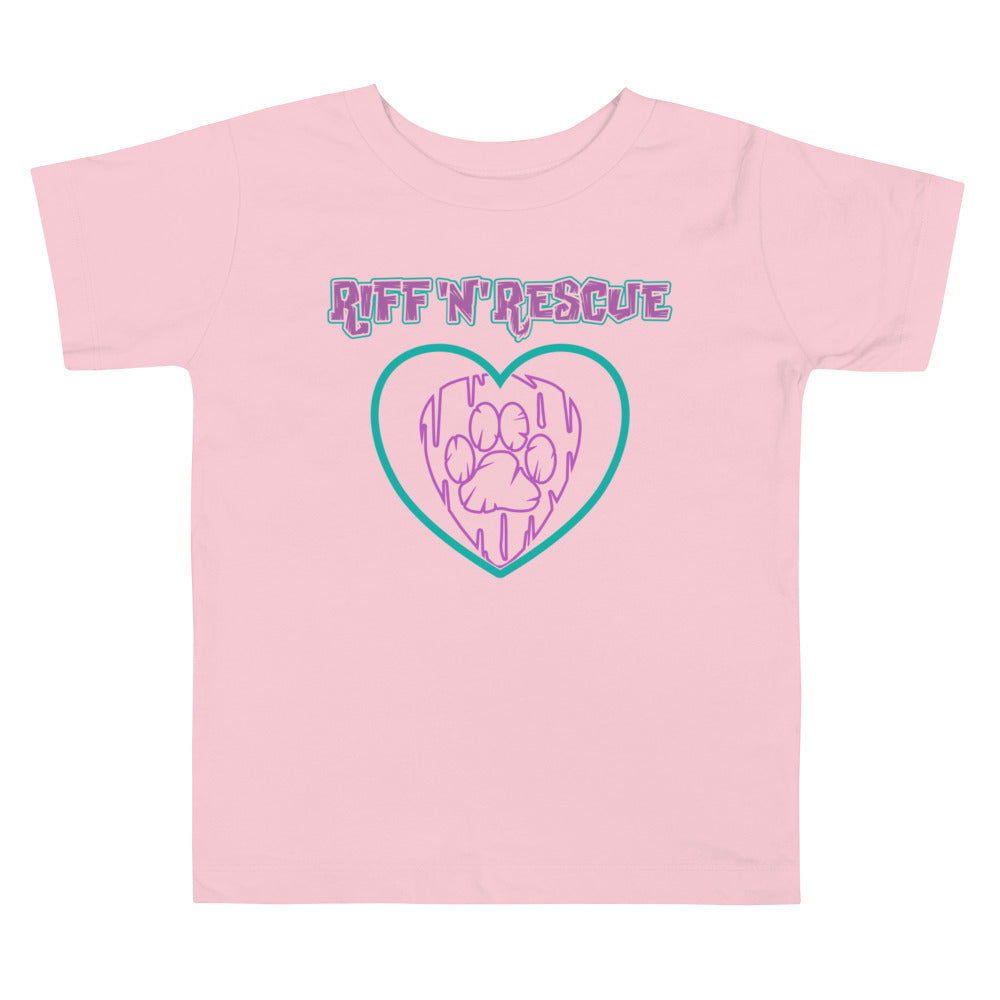 Hearts and Paws Dog Toddler Short Sleeve Tee