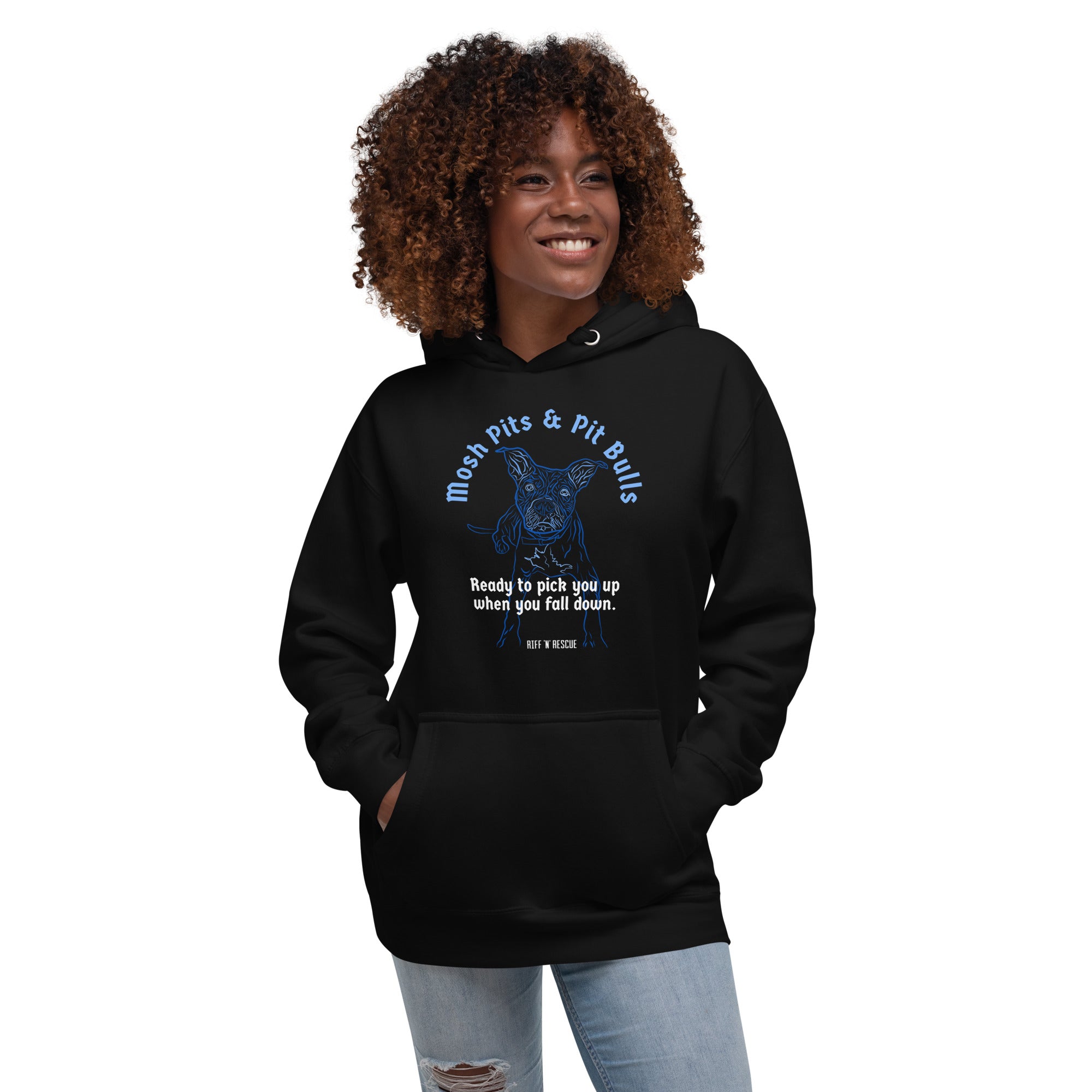 Mosh Pits and Pit Bulls Unisex Hoodie