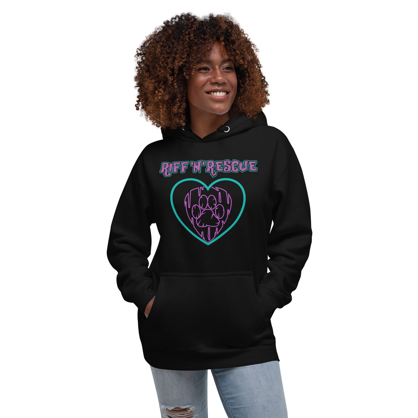 Hearts and Paws Dog Unisex Hoodie