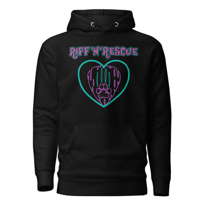 Hearts and Paws Cat Unisex Hoodie