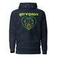 Hearts and Paws Green Cat Unisex Hoodie