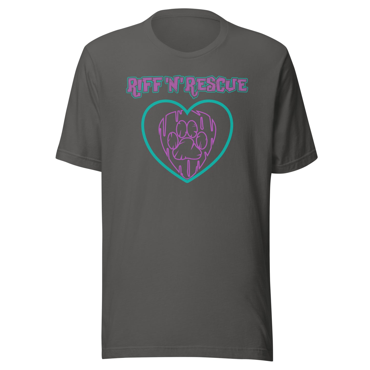 Hearts and Paws Dog Unisex t-shirt