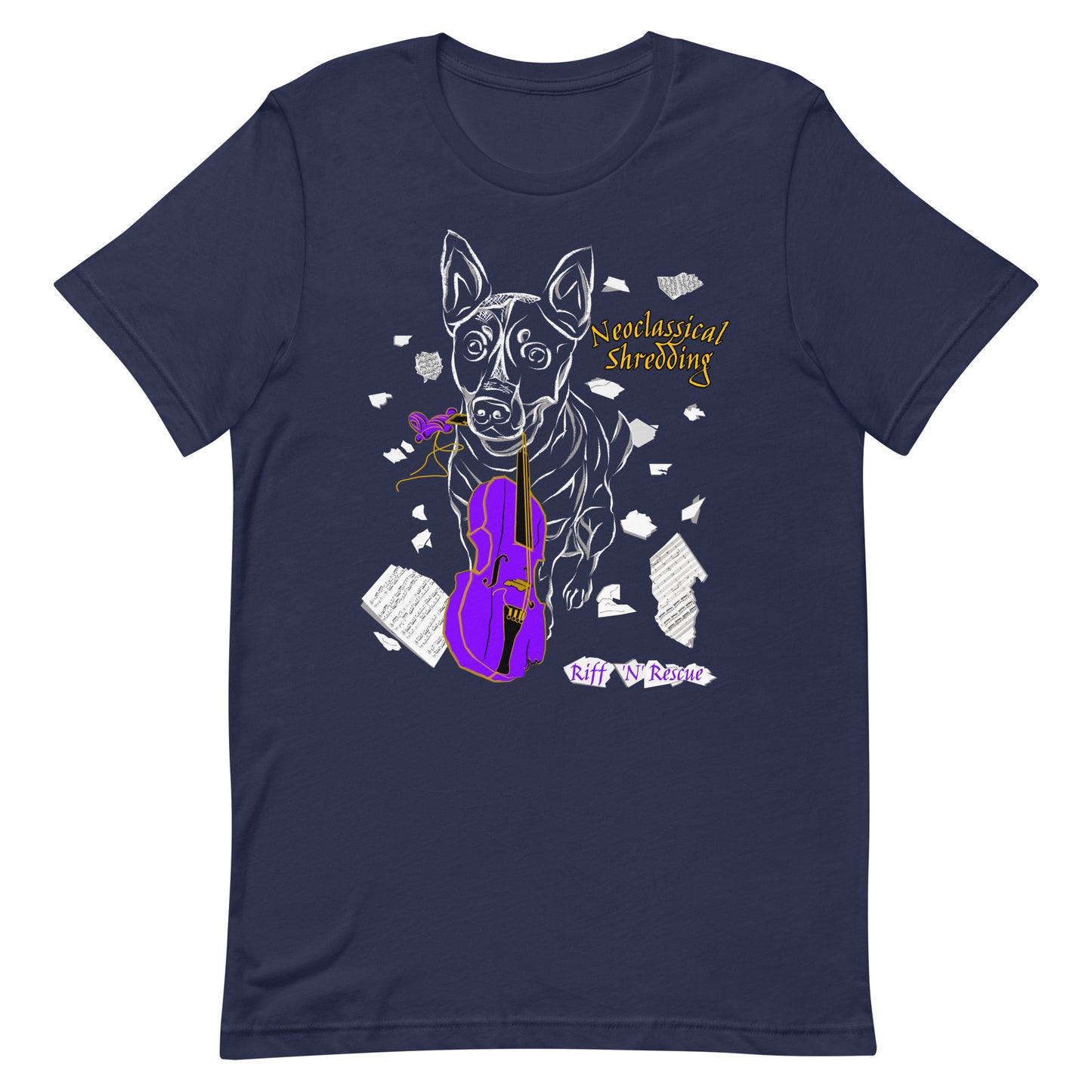 Neoclassical Shredding Unisex t-shirt (Blinky)