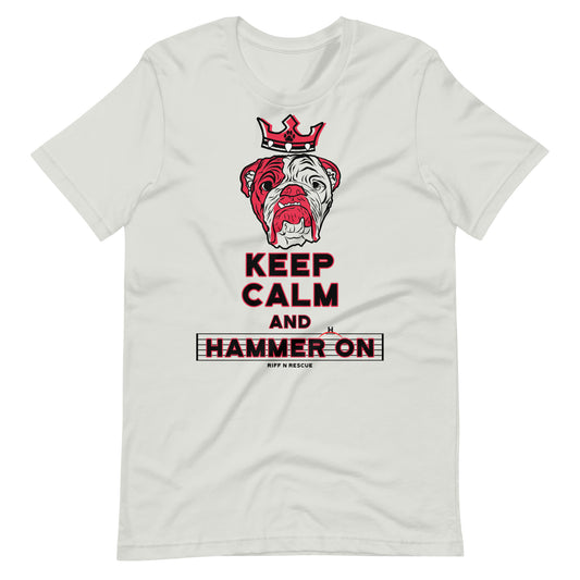 Keep Calm and Hammer On Raglan