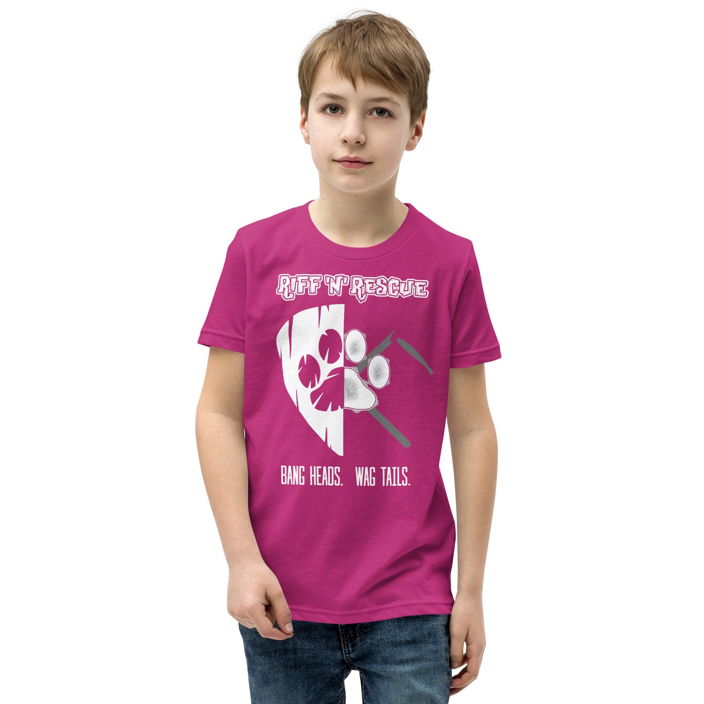 Picks, Sticks and Puppies Youth Short Sleeve T-Shirt