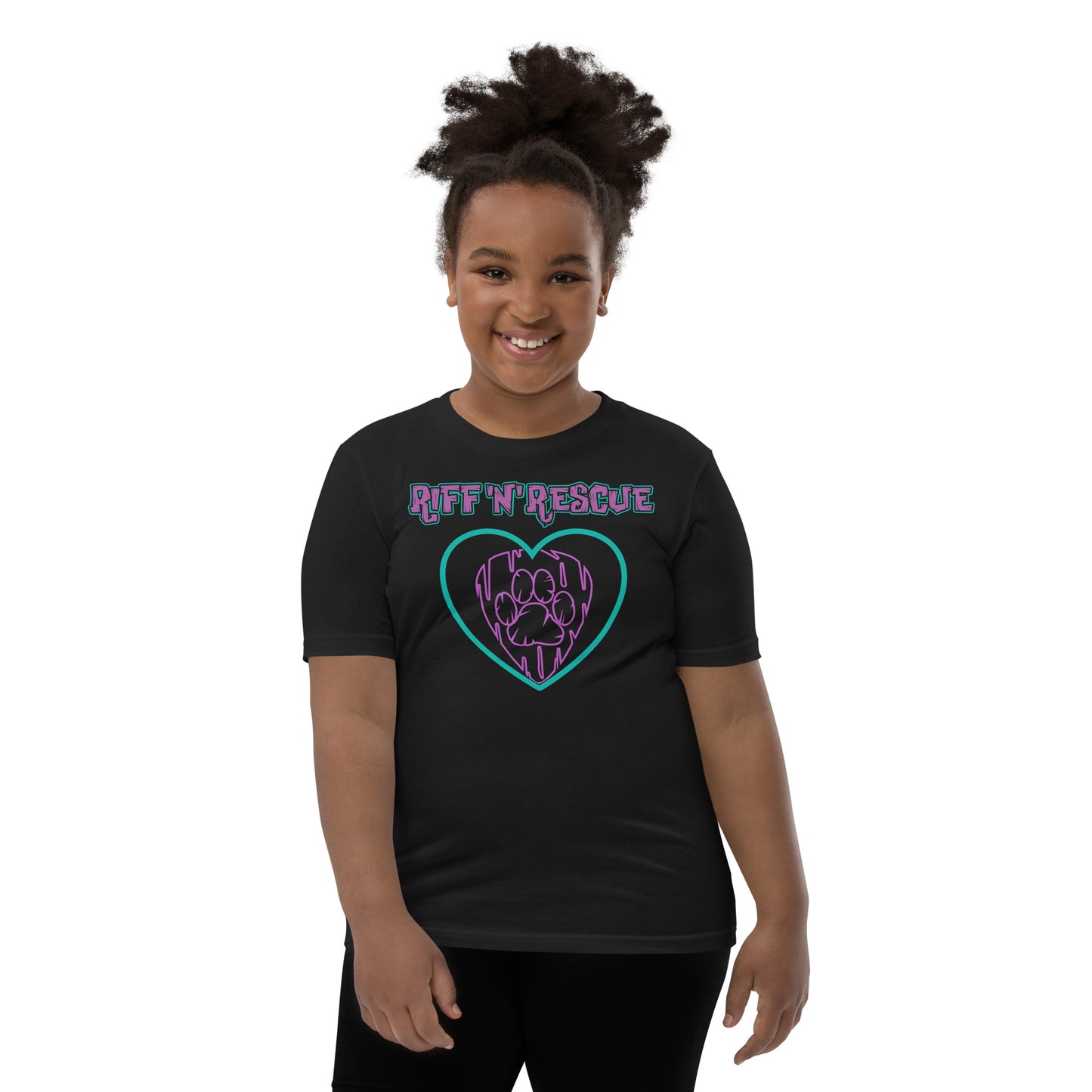 Hearts and Paws Dog Youth Short Sleeve T-Shirt