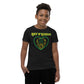 Hearts and Paws Green Cat Youth Short Sleeve T-Shirt