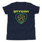Hearts and Paws Green Dog Youth Short Sleeve T-Shirt